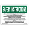 Signmission OSHA Sign 1. Read & Understand Operation Manual 5in X 3.5in, 10PK, 3.5" W, 5" L, Landscape, PK10 OS-SI-D-35-L-11422-10PK